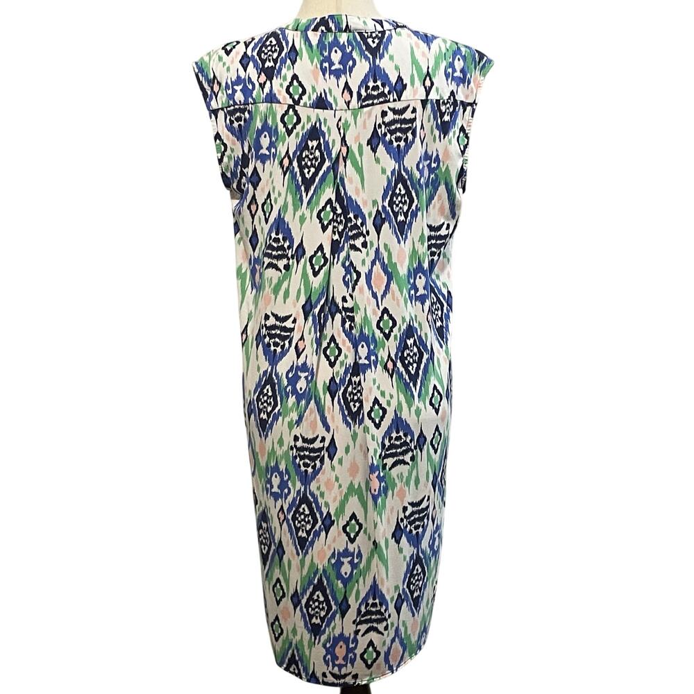 Tori Richard Honolulu V-Neck Shift Dress Tropical Fish Print Size L Multicolor - Picture 4 of 10